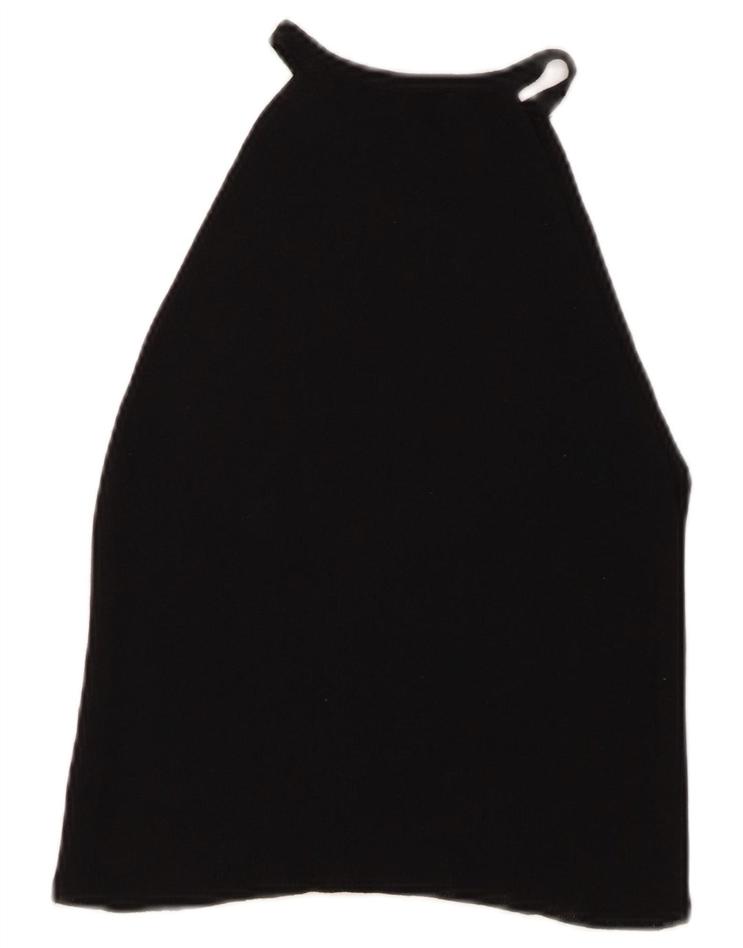 Zara Womens Crop Halter Top UK 12 Medium Black