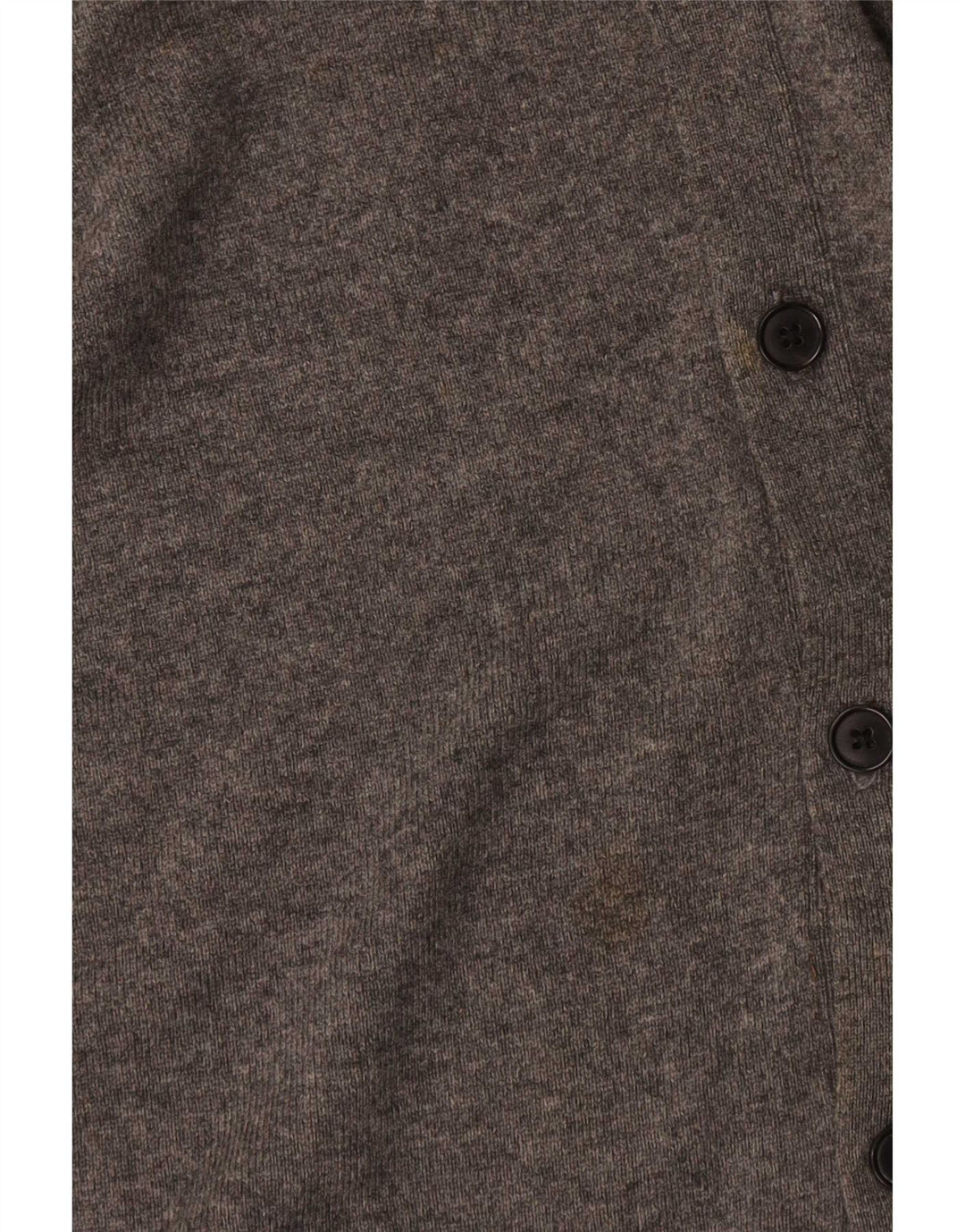 Massimo Dutti Mens Cardigan Sweater 2XL Grey Wool