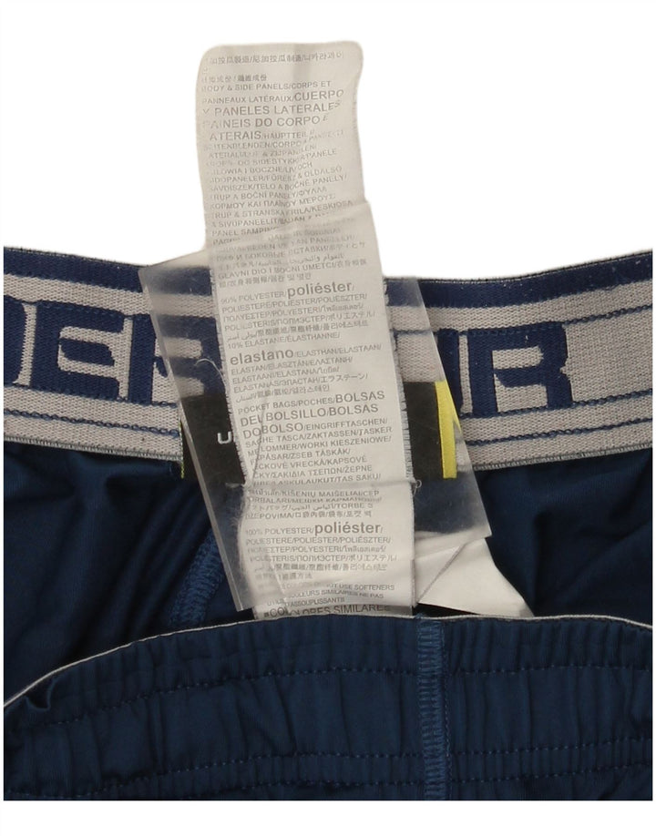 Under Armour Mens Sport Shorts 2XL  Navy Blue Colourblock Polyester