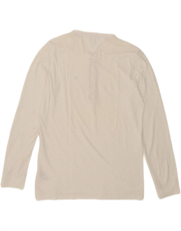 Tommy Hilfiger Mens Top Long Sleeve XL White Cotton