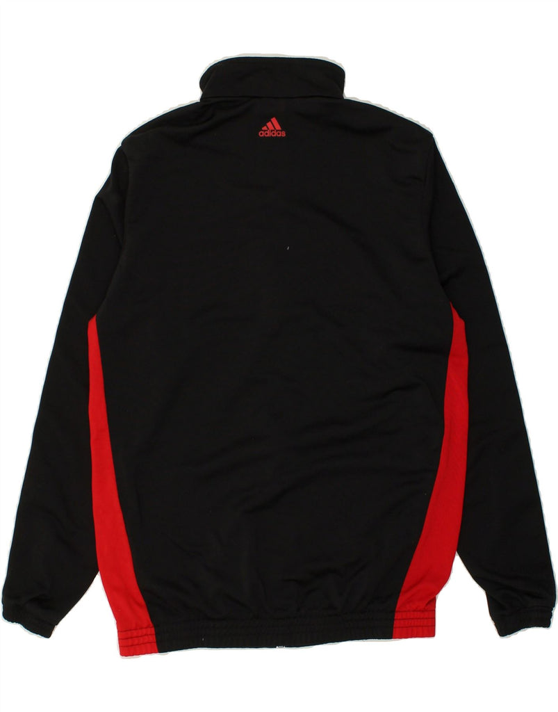 ADIDAS Boys Graphic Tracksuit Top Jacket 15-16 Years  Black Colourblock | Vintage Adidas | Thrift | Second-Hand Adidas | Used Clothing | Messina Hembry 