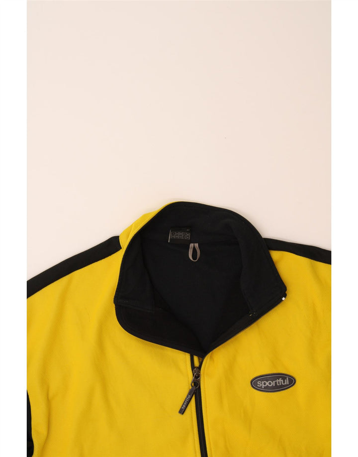 SPORTFUL Mens Tracksuit Top Jacket IT 48 Medium Yellow Colourblock Vintage Sportful and Second-Hand Sportful from Messina Hembry 