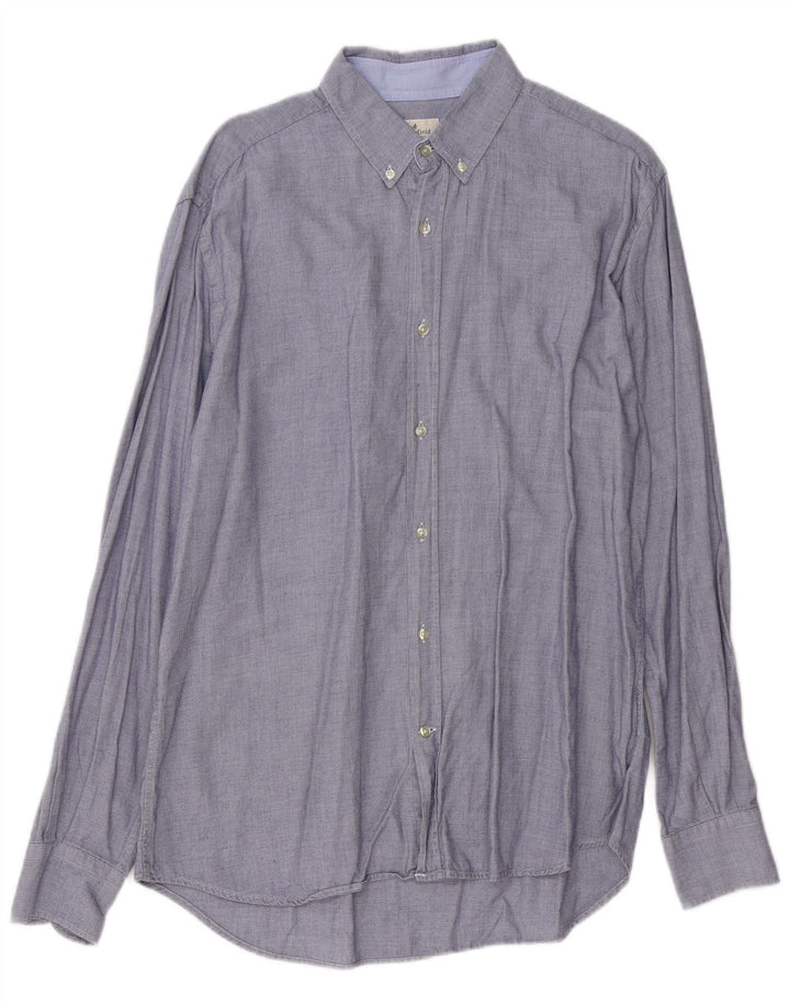 Brooksfield Mens Shirt Size 41 Large Blue