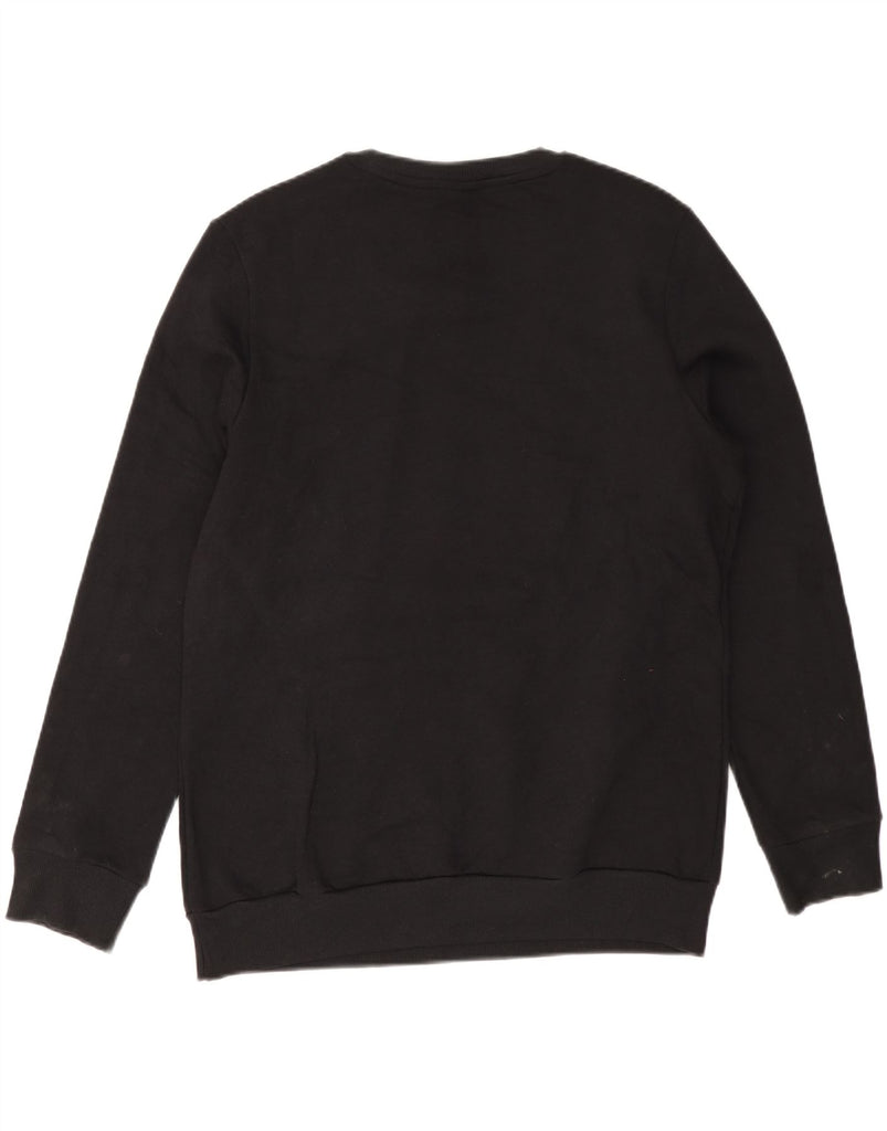 ADIDAS Womens Sweatshirt Jumper UK 16/18 Large Black Cotton Vintage Adidas and Second-Hand Adidas from Messina Hembry 