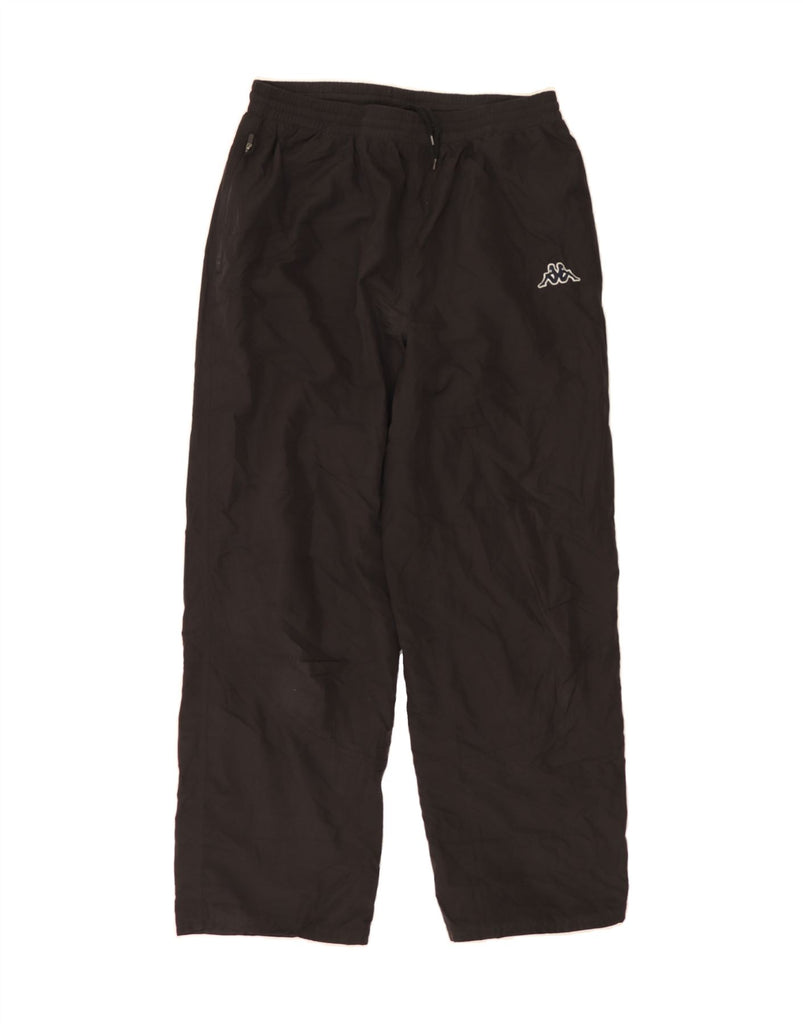 KAPPA Womens Tracksuit Trousers UK 14 Medium  Black Polyester Vintage Kappa and Second-Hand Kappa from Messina Hembry 