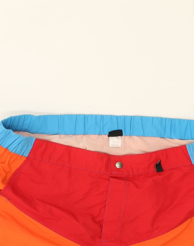 GIANFRANCO FERRE Mens Graphic Swimming Shorts IT 52 Large Orange | Vintage Gianfranco Ferre | Thrift | Second-Hand Gianfranco Ferre | Used Clothing | Messina Hembry 