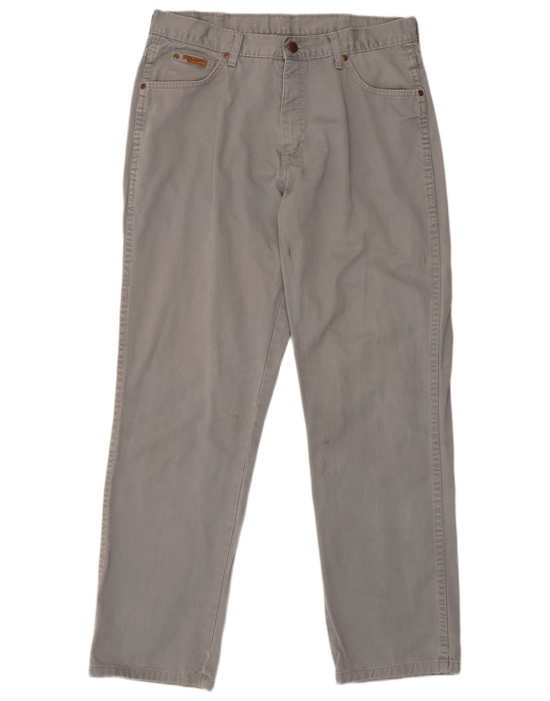 Wrangler Womens Straight Casual Trousers W32 L31 Grey Classic