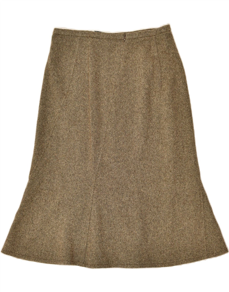 MARELLA Womens Trumpet Skirt UK 12 Medium W30 Brown Herringbone | Vintage Marella | Thrift | Second-Hand Marella | Used Clothing | Messina Hembry 