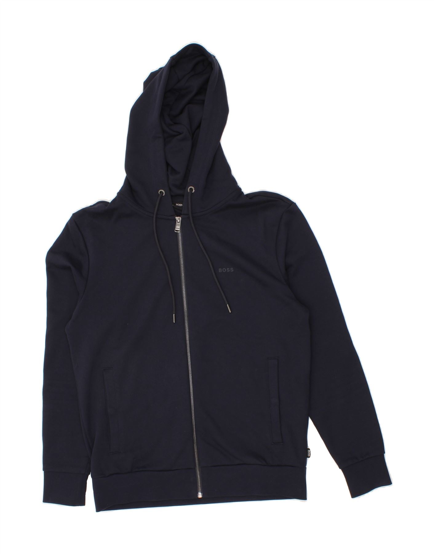 Hugo boss navy zip fashion hoodie