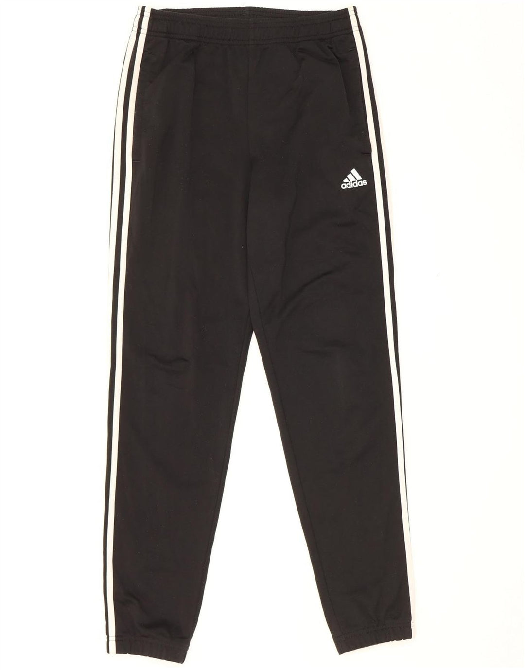 Adidas Mens Tracksuit Trousers Joggers Small Black Polyester