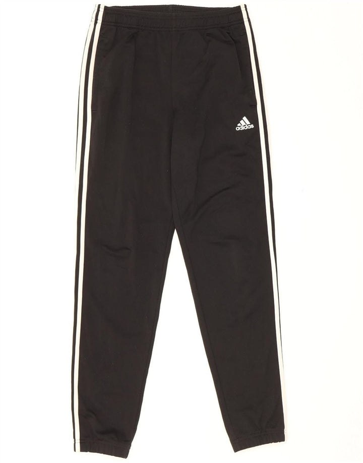 Adidas Mens Tracksuit Trousers Joggers Small Black Polyester