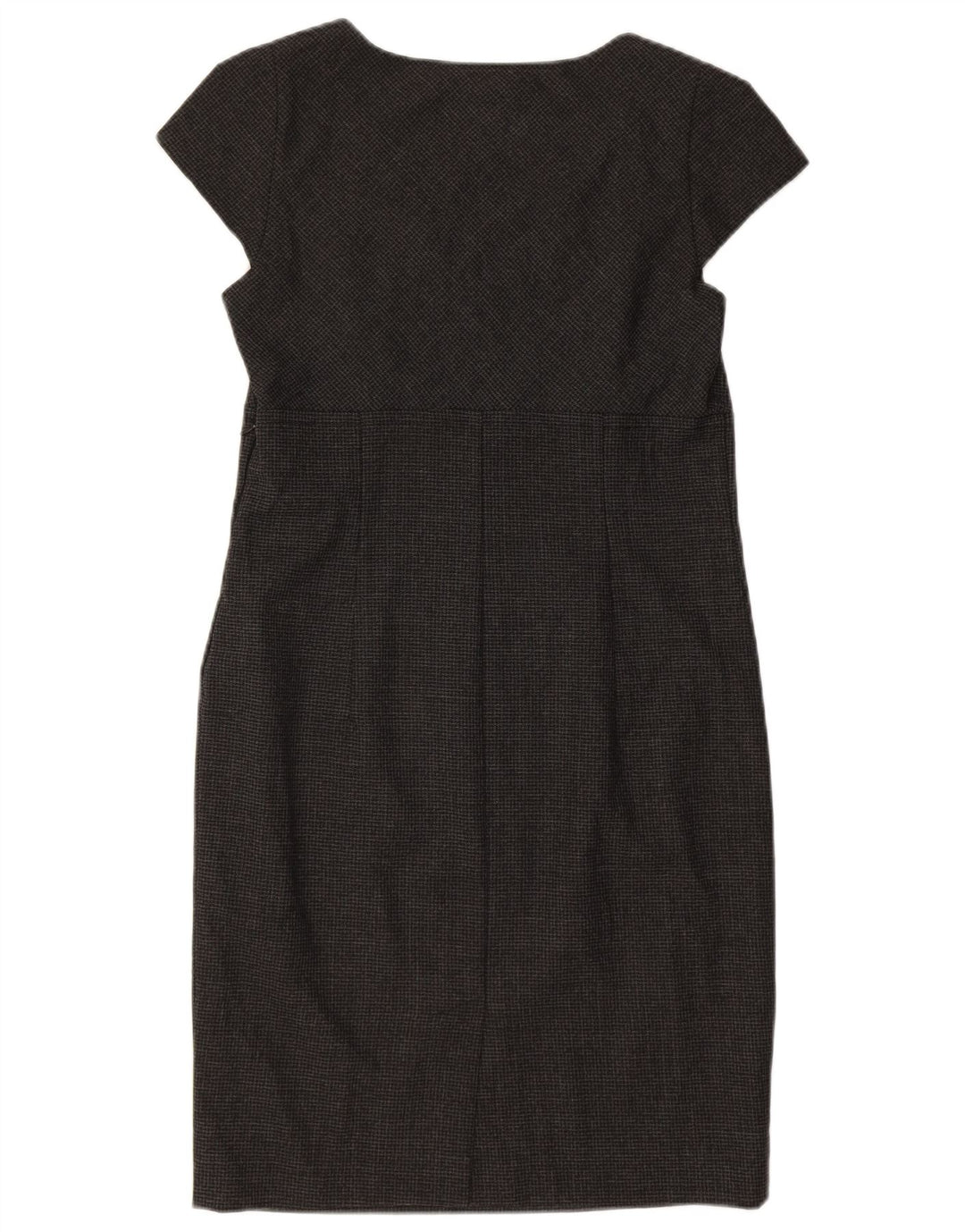 MARELLA Womens Sheath Dress UK 14 Medium Grey Houndstooth