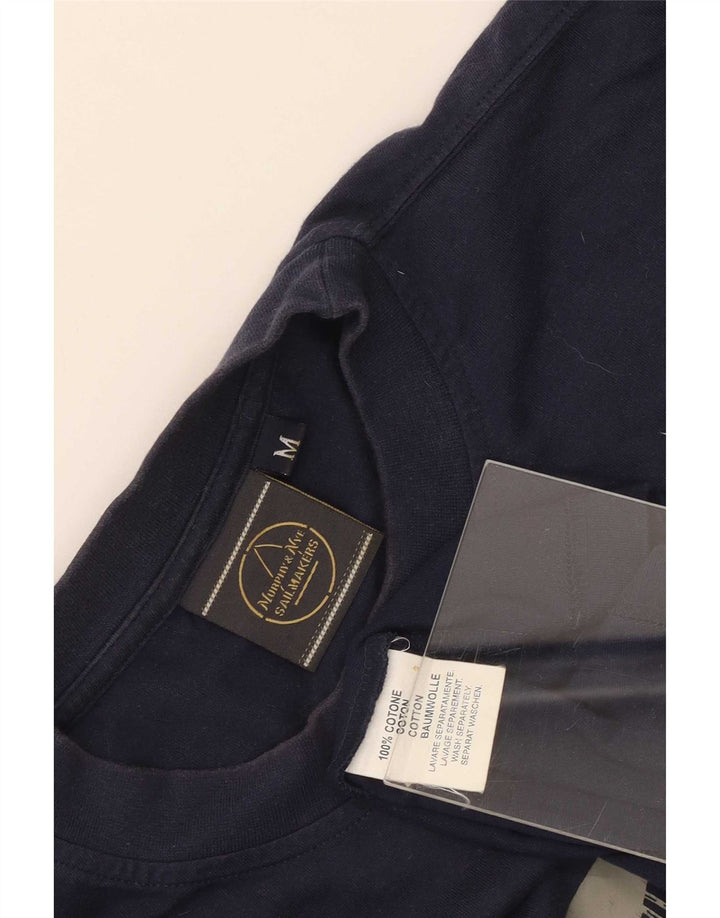 Murphy & Nye Mens Sailmakers Graphic Top Long Sleeve Medium Navy Blue