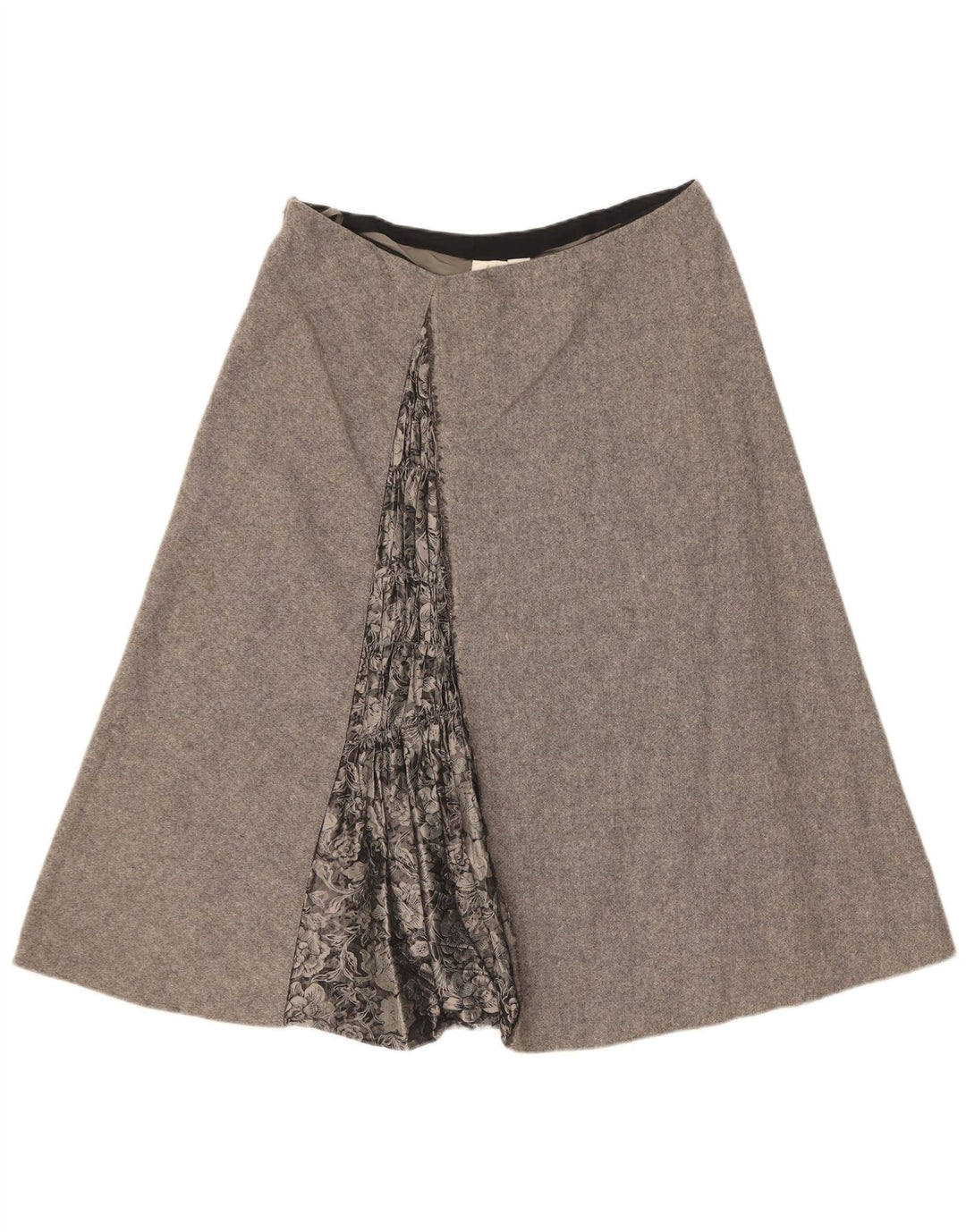 Dkny Womens A-Line Skirt US 10 Large W32 Grey Wool