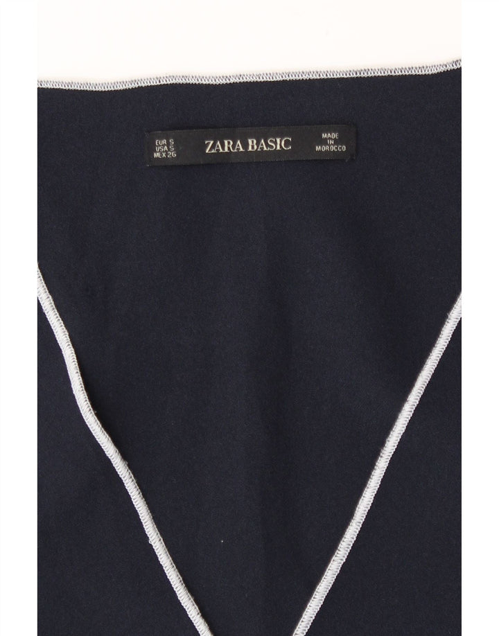 Zara Womens Shift Dress UK 10 Small Navy Blue
