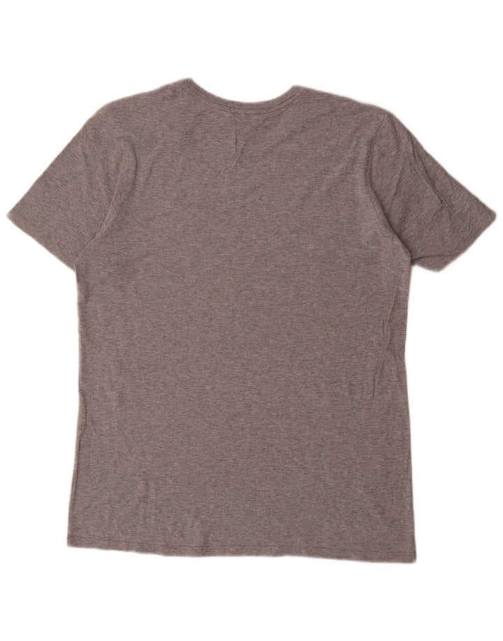 Nike Mens Athletic Cut T-Shirt Top Medium Grey Cotton
