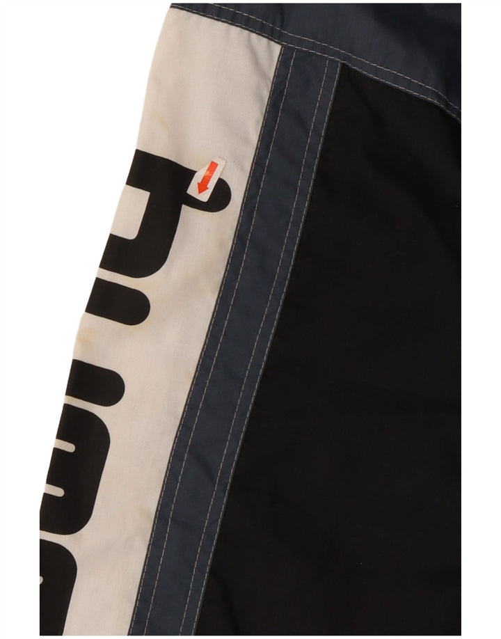 Hummel Mens Graphic Tracksuit Top Jacket XL Black Colourblock Polyester