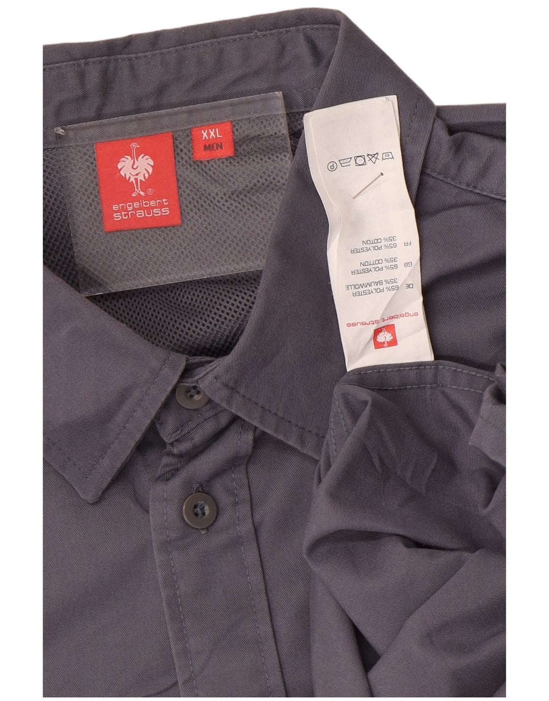 Engelbert Strauss Mens Shirt 2XL Purple Polyester
