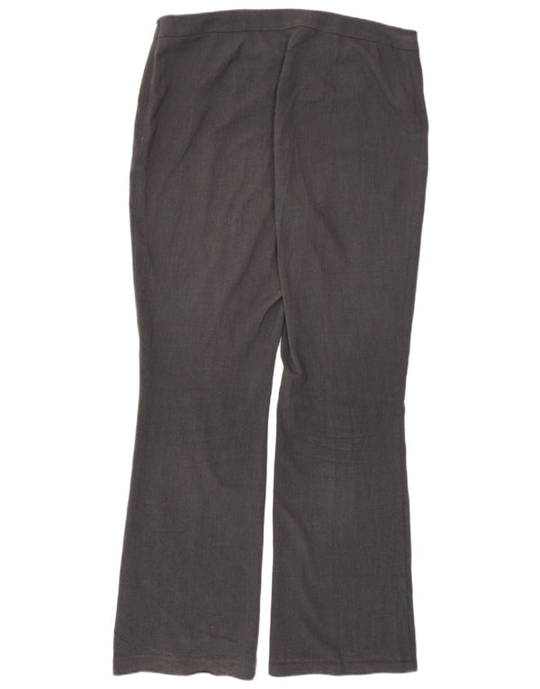 Marks & Spencer Womens Bootcut Casual Trousers UK 16 Large W36 L33 Grey