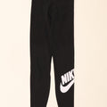 NIKE Womens Graphic Leggings UK 4 XS  Black Vintage Nike and Second-Hand Nike from Messina Hembry 