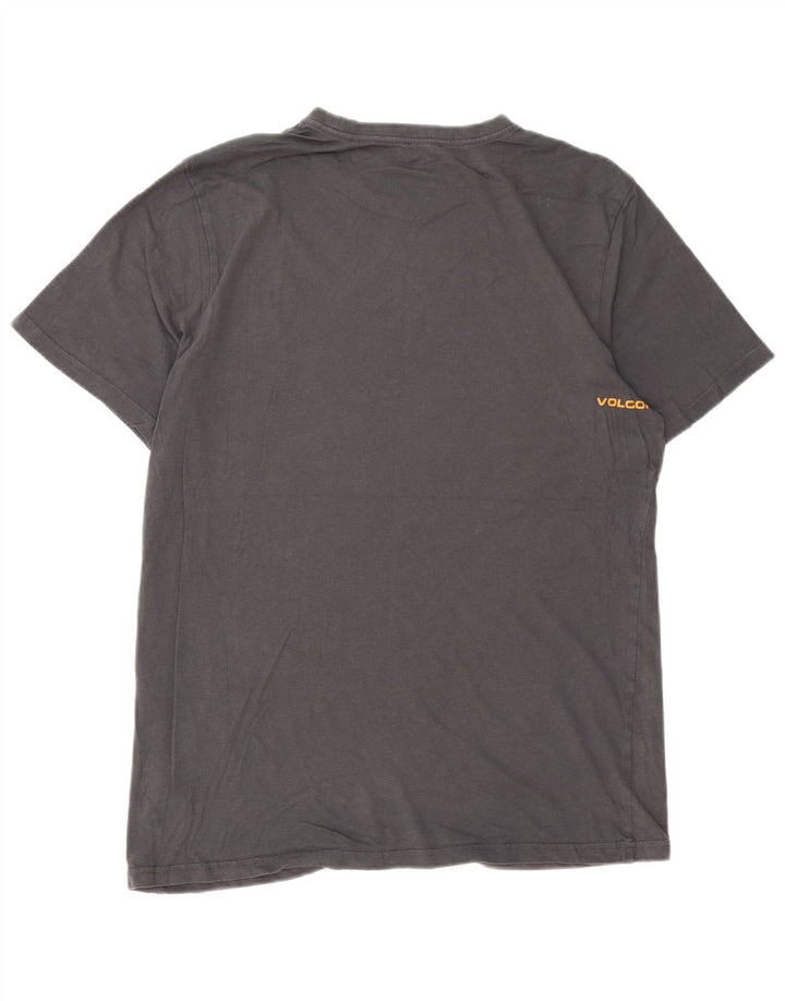 Volcom Mens T-Shirt Top Medium Grey Cotton