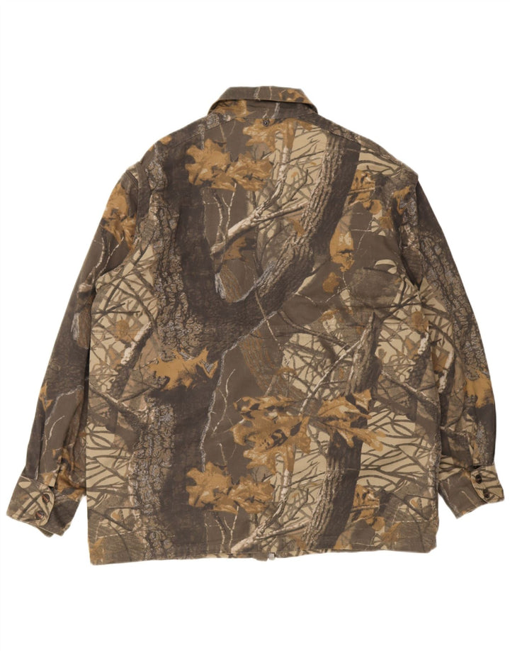 Univers Mens Utility Jacket IT 50 Large Green Camouflage