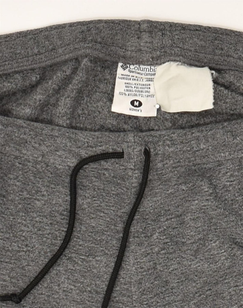 COLUMBIA Womens Tracksuit Trousers UK 14 Medium Grey Polyester | Vintage Columbia | Thrift | Second-Hand Columbia | Used Clothing | Messina Hembry 