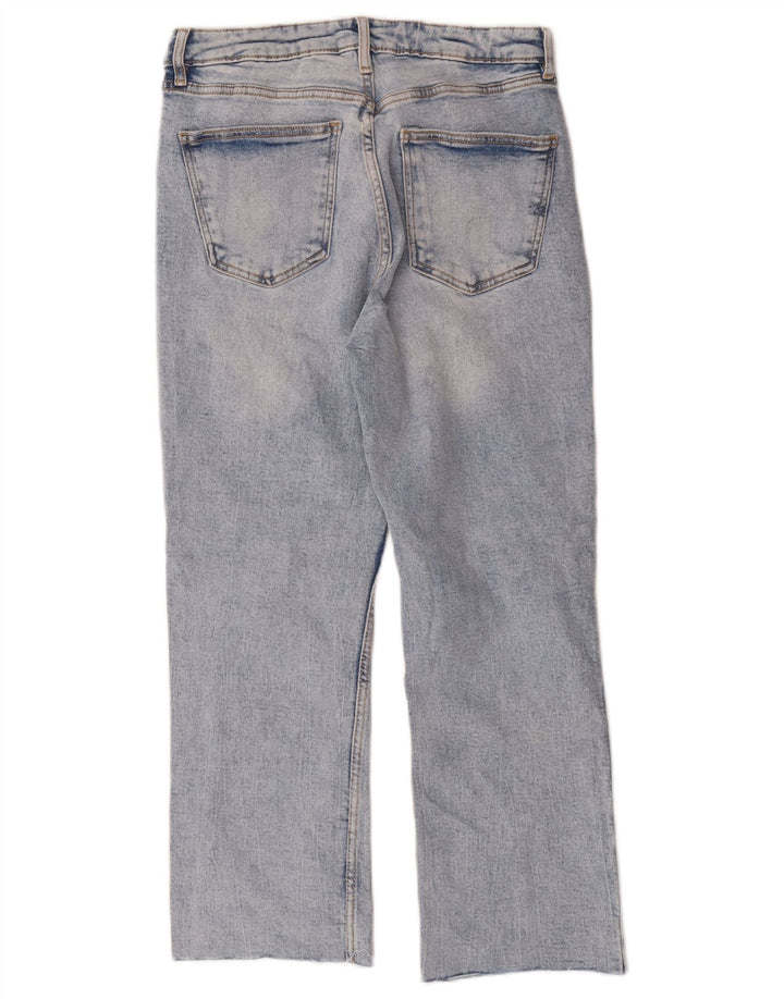Zara Womens Cropped Jeans EU 38 Small W28 L24 Blue Cotton