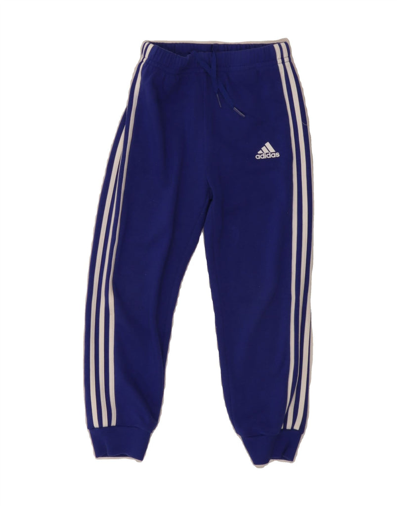 ADIDAS Boys Tracksuit Trousers Joggers 3-4 Years Blue Cotton Vintage Adidas and Second-Hand Adidas from Messina Hembry 