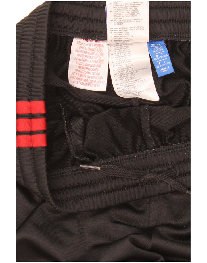 Adidas Boys Tracksuit Trousers 13-14 Years Black Polyester