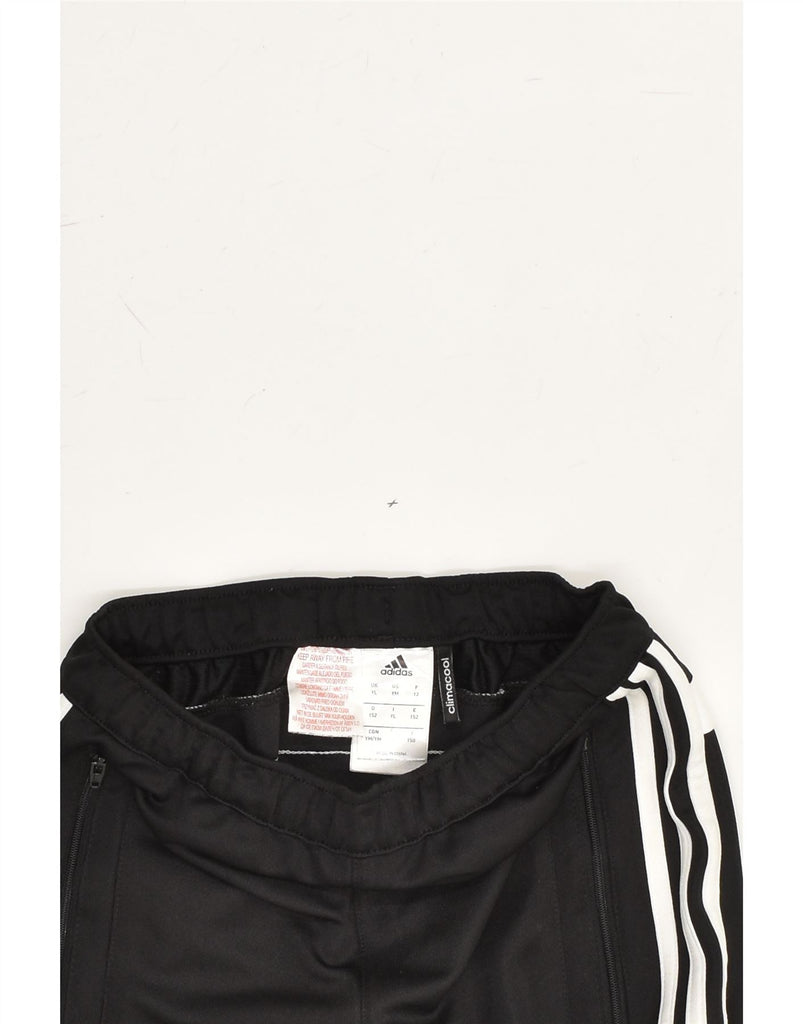 ADIDAS Boys Capri Tracksuit Trousers 11-12 Years Large Black Polyester | Vintage Adidas | Thrift | Second-Hand Adidas | Used Clothing | Messina Hembry 