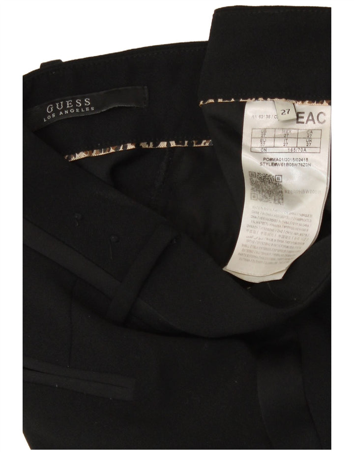 Guess Mens Capri Trousers W27 L22 Black Polyester