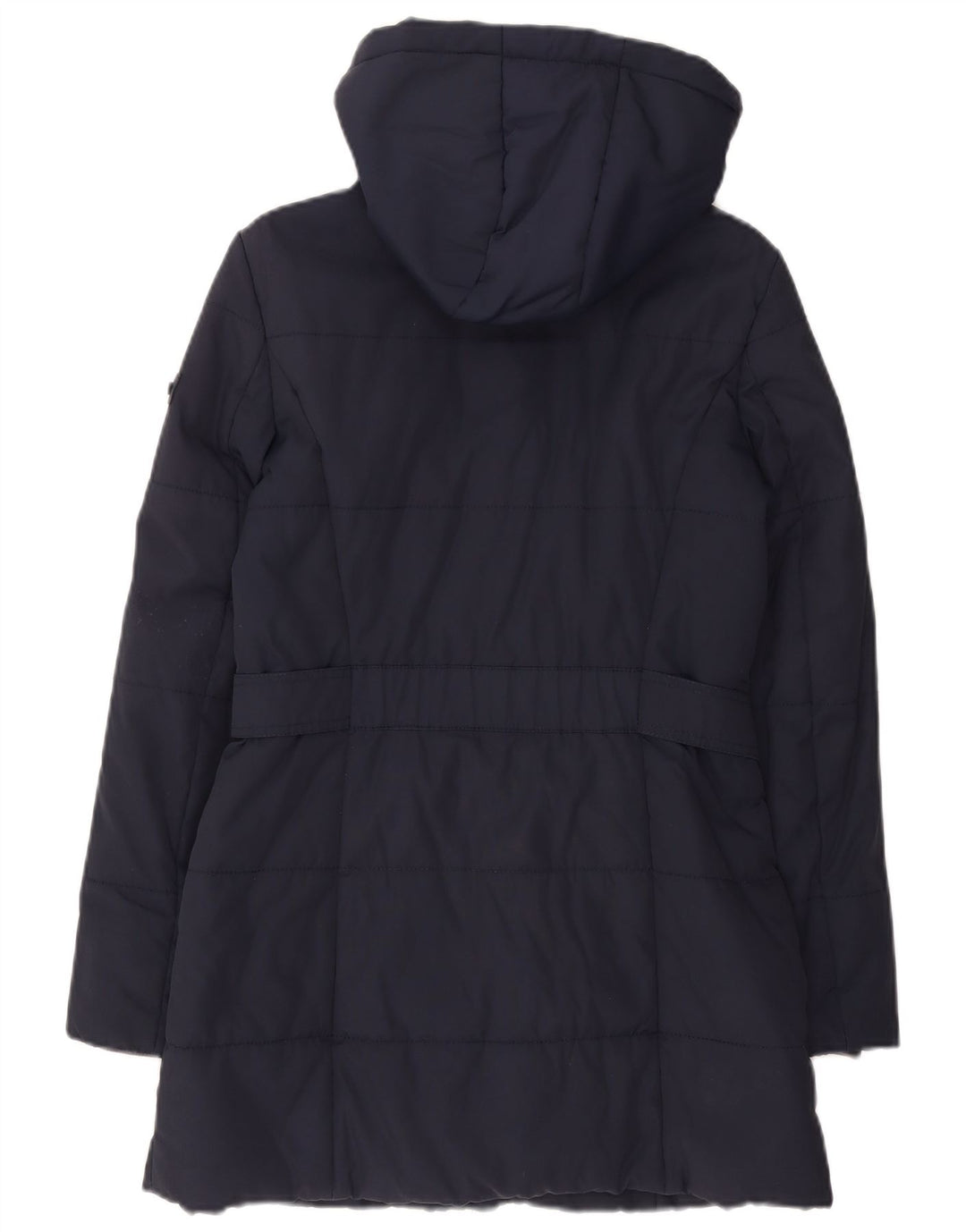 Esprit Womens Hooded Padded Coat UK 10 Small Navy Blue Polyamide