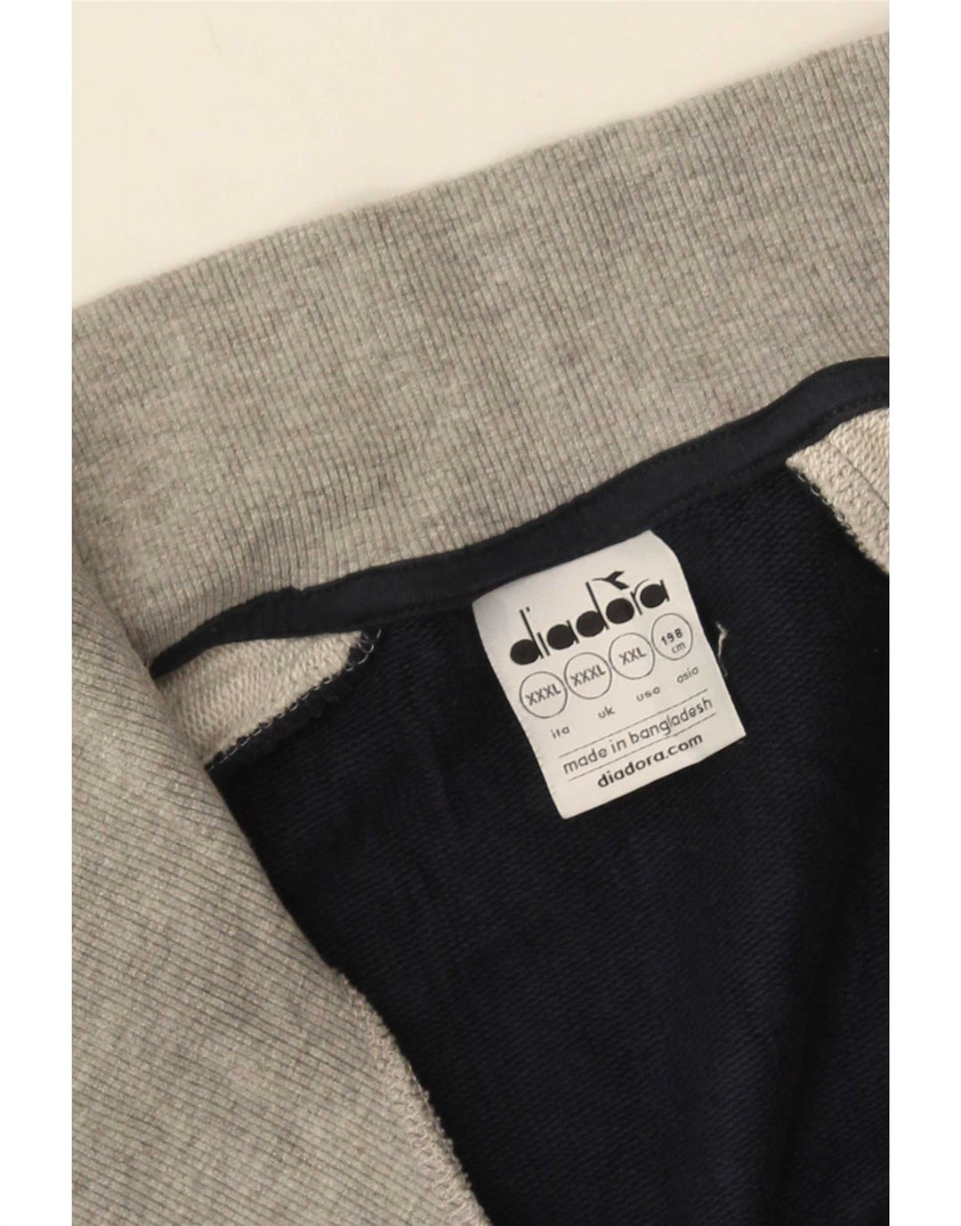Diadora Mens Tracksuit Top Jacket 3XL Grey Colourblock