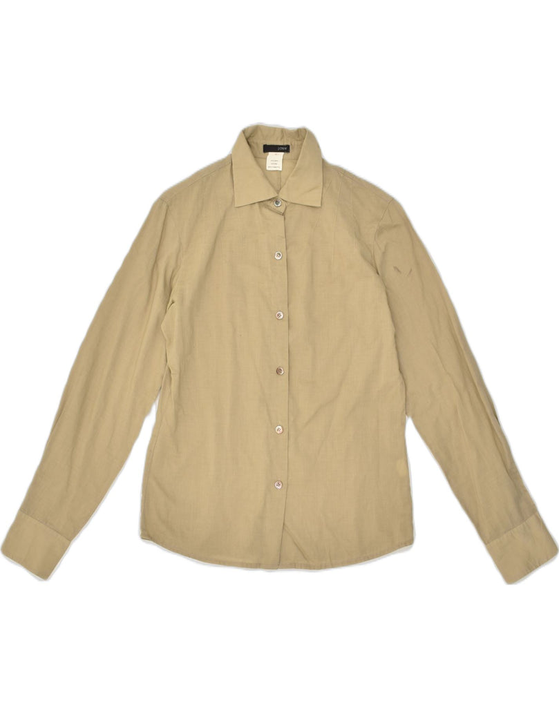 J. CREW Womens Shirt US 2 XS Beige Cotton | Vintage J. Crew | Thrift | Second-Hand J. Crew | Used Clothing | Messina Hembry 