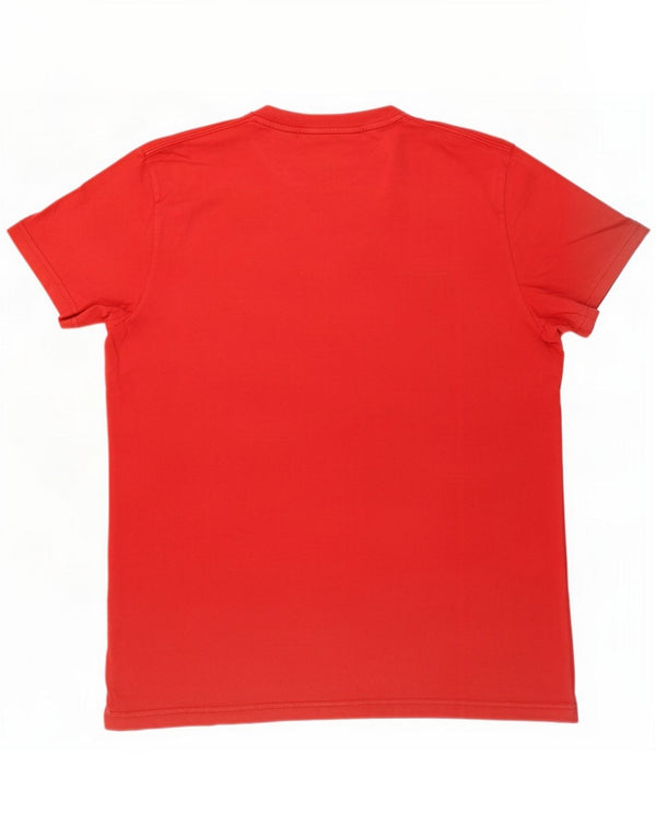 Converse Mens Graphic T-Shirt Top Medium Red Cotton