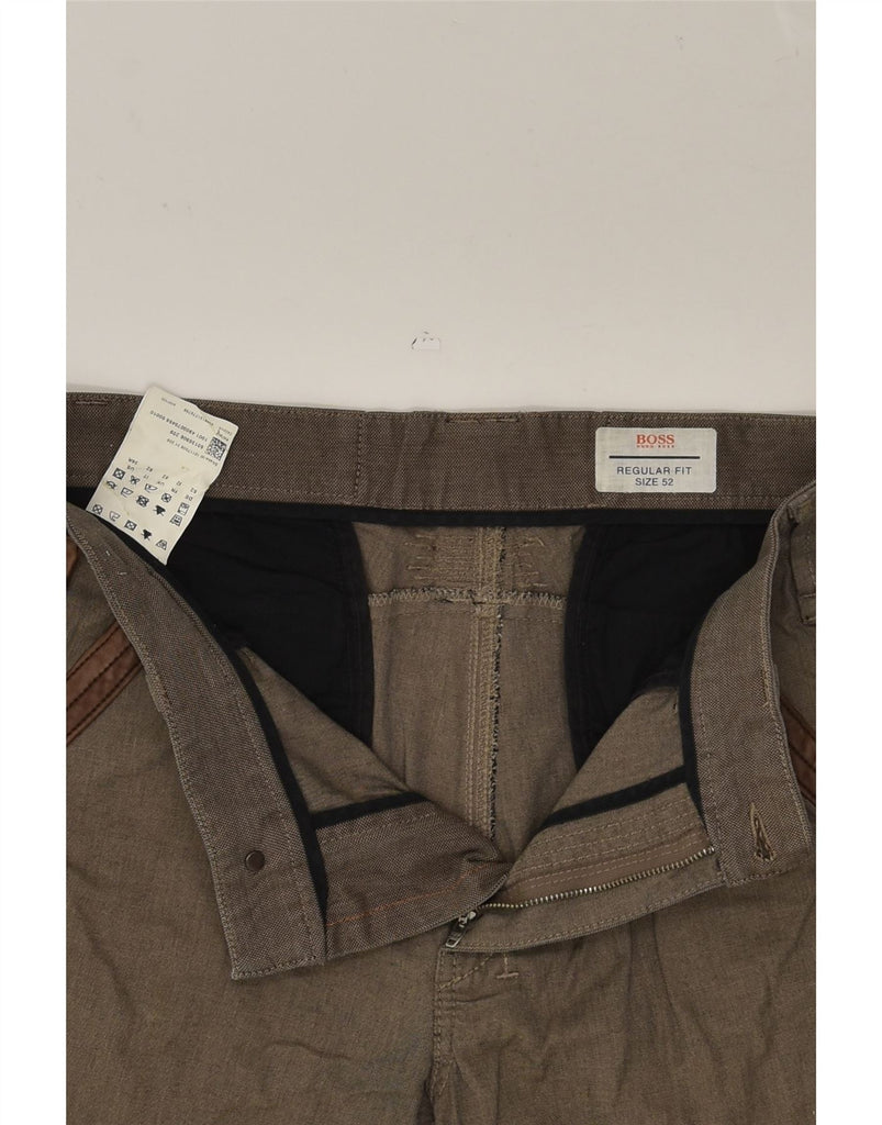 HUGO BOSS Mens Regular Fit Chino Trousers IT 52 XL W35 L29  Brown Cotton | Vintage Hugo Boss | Thrift | Second-Hand Hugo Boss | Used Clothing | Messina Hembry 