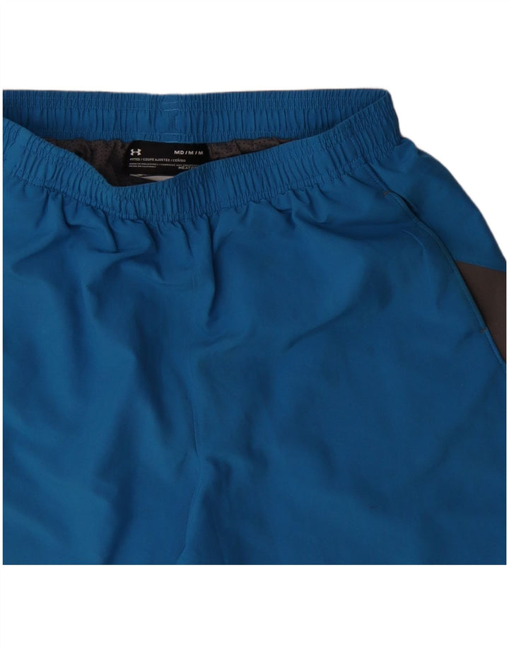 Under Armour Mens Heat Gear Sport Shorts Medium Blue Colourblock Polyester