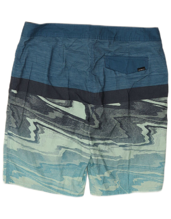 O'Neill Mens Swimming Shorts Medium  Blue Colourblock Polyester