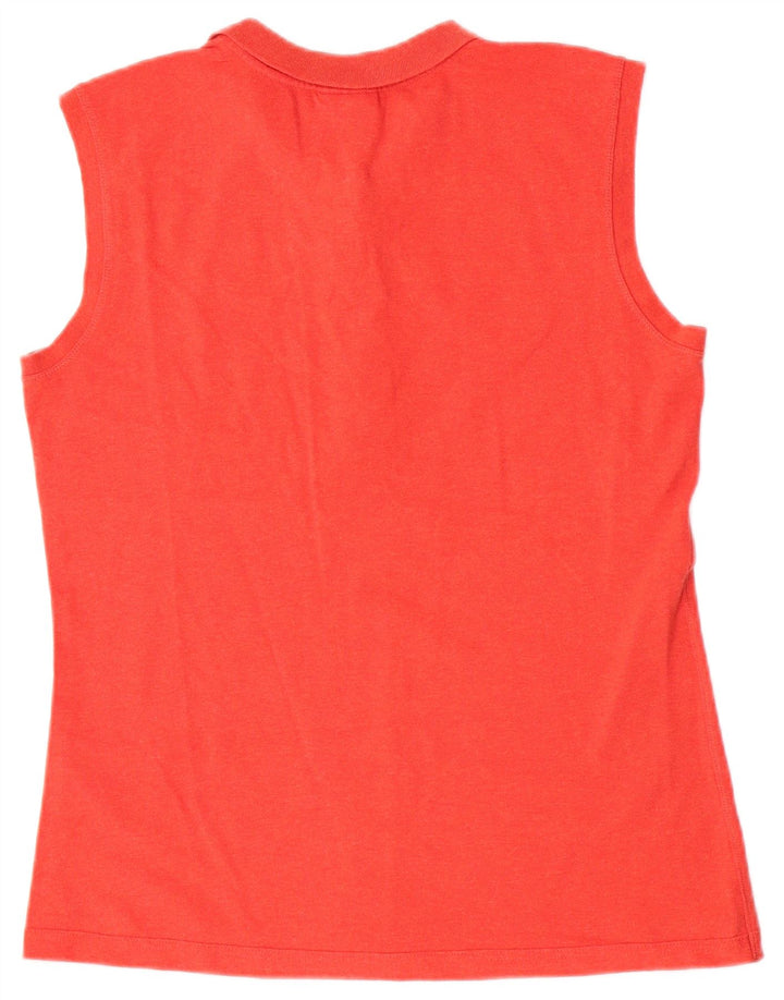 Dolomite Womens Sleeveless Polo Shirt 2XL Red Cotton