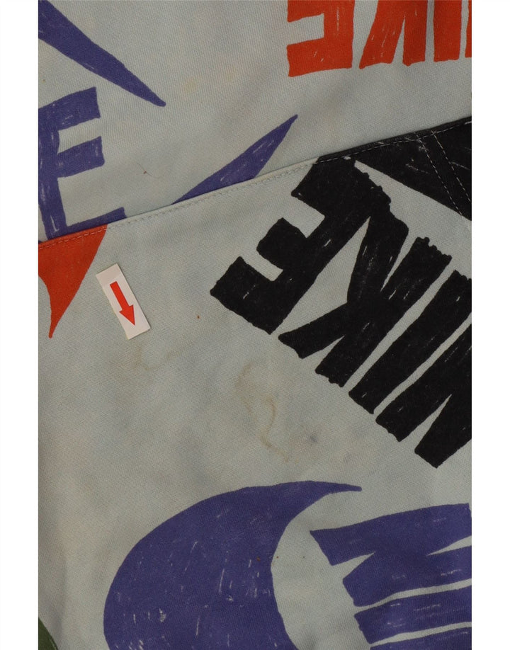 Nike Mens Graphic Hoodie Jumper XL Blue Cotton