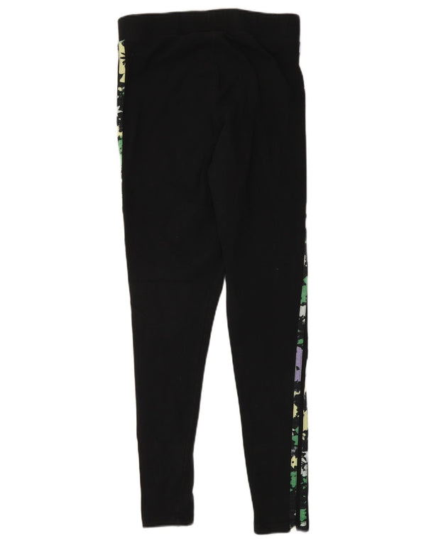 Adidas Womens Leggings UK 10 Small Black Cotton