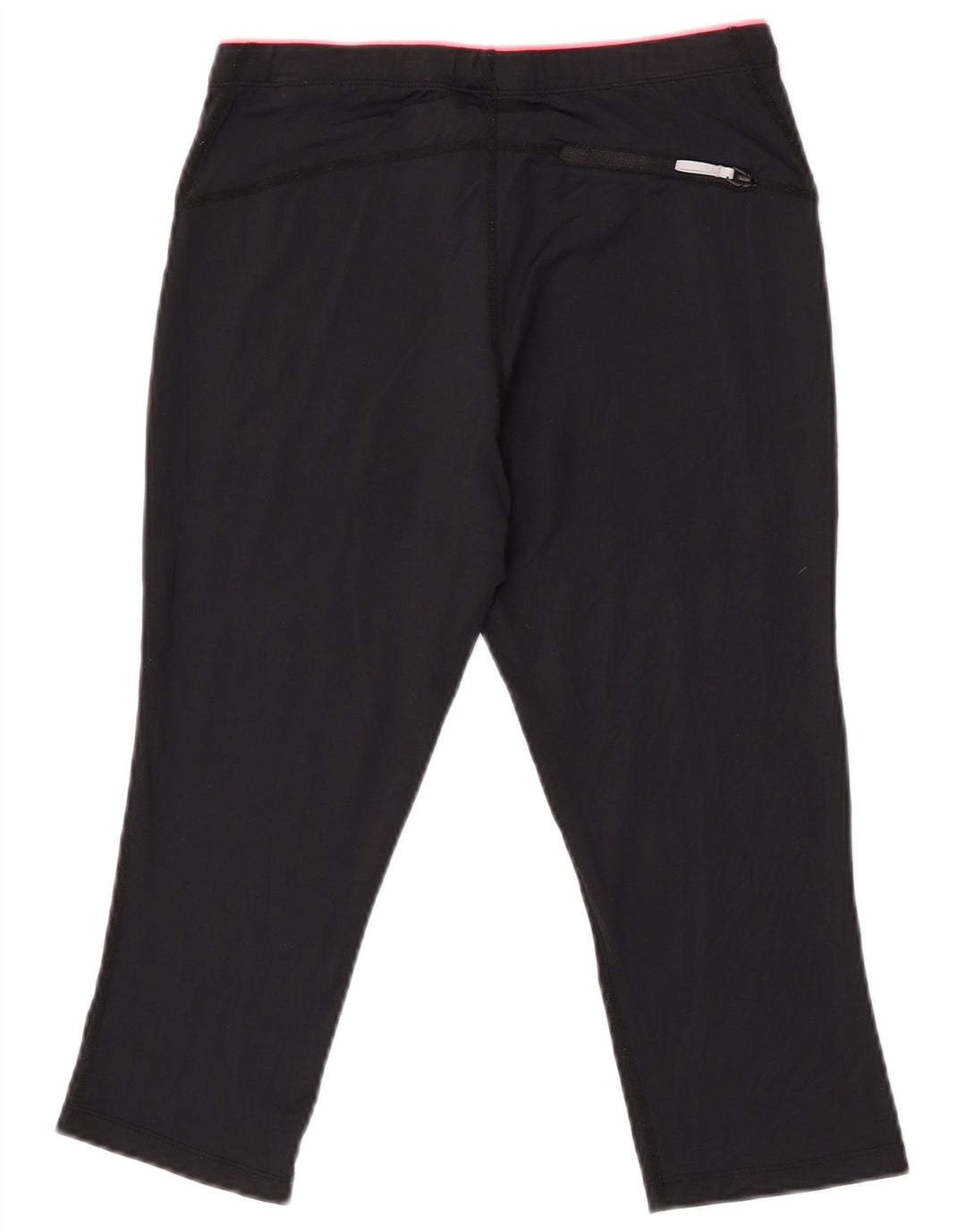 Asics Womens Graphic Capri Tracksuit Trousers UK 12 Medium  Black Polyester
