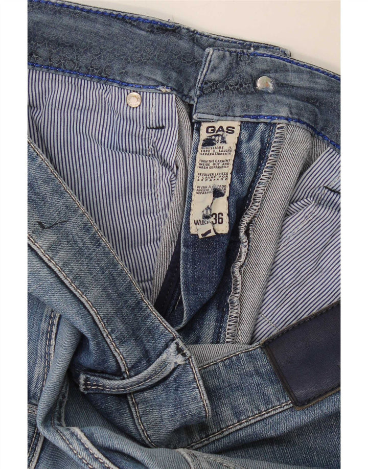 Gas Mens Straight Jeans W36 L30 Blue