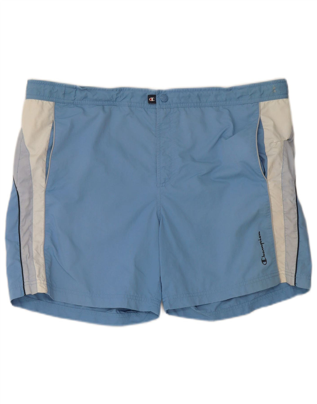 Champion Mens Swimming Shorts 2XL Blue Colourblock Polyester