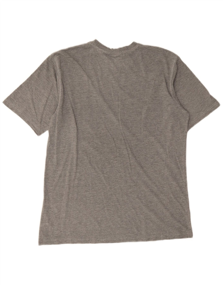 Puma Mens Graphic T-Shirt Top Large Grey Flecked