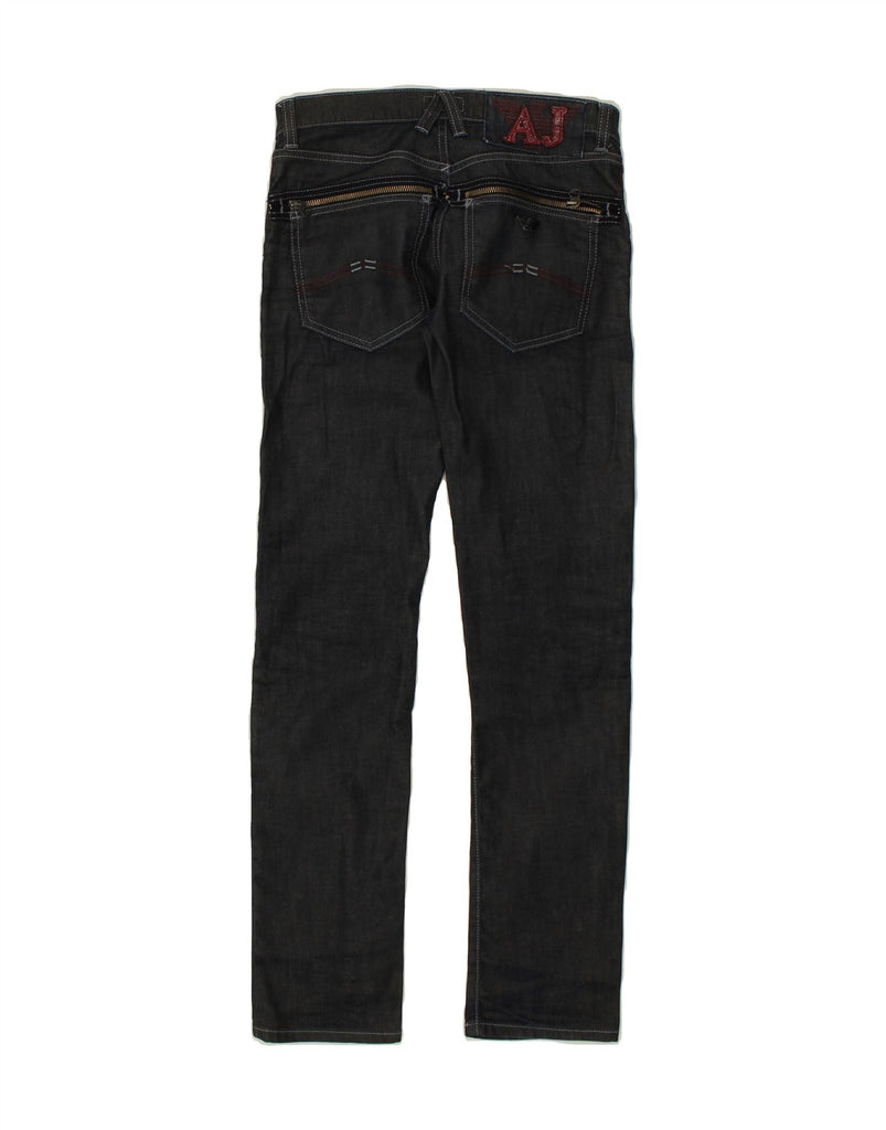 ARMANI Womens Slim Jeans W30 L31 Navy Blue Cotton | Vintage Armani | Thrift | Second-Hand Armani | Used Clothing | Messina Hembry 