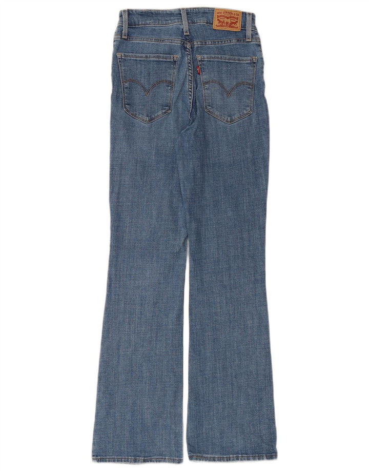 LEVI'S Womens 725 High Rise Bootcut Jeans W26 L30 Blue Cotton