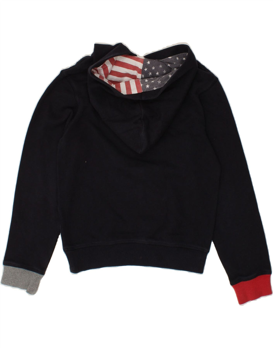 CONVERSE Boys Graphic Hoodie Jumper 9-10 Years Navy Blue Cotton Vintage Converse and Second-Hand Converse from Messina Hembry 