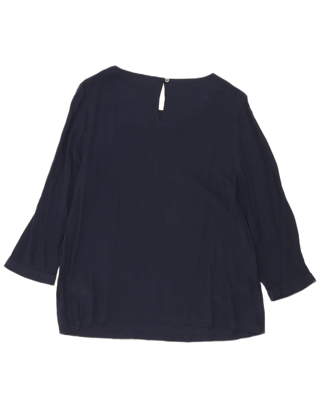 White Stuff Womens 3/4 Sleeve Blouse Top UK 10 Small Navy Blue Spotted